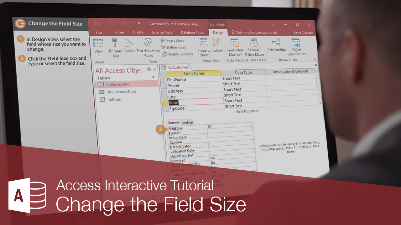 Change the Field Size