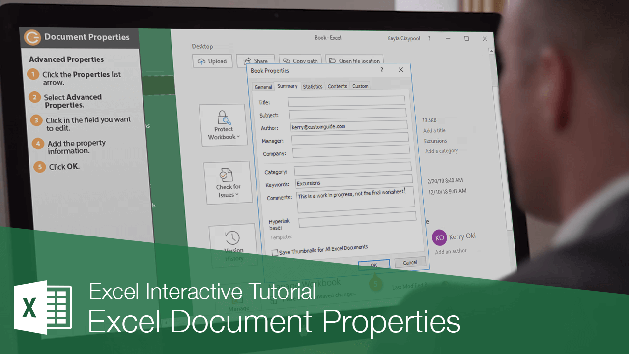 Excel Document Properties