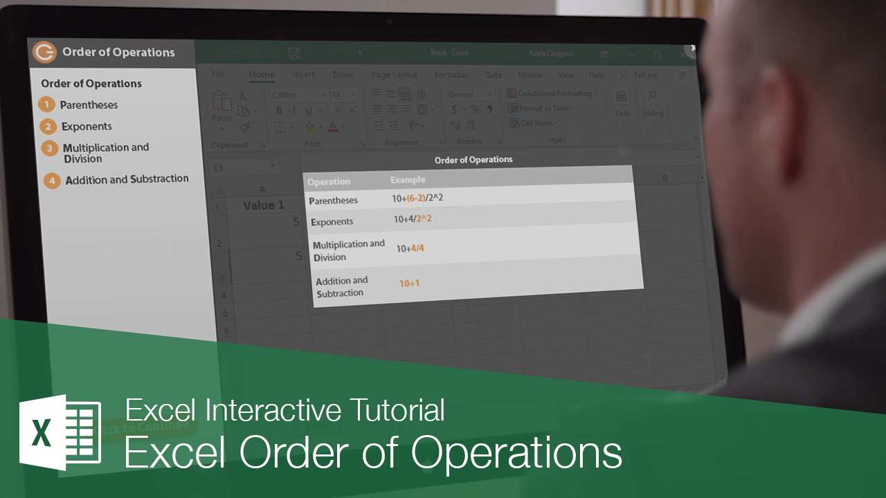 Excel Order of Operations