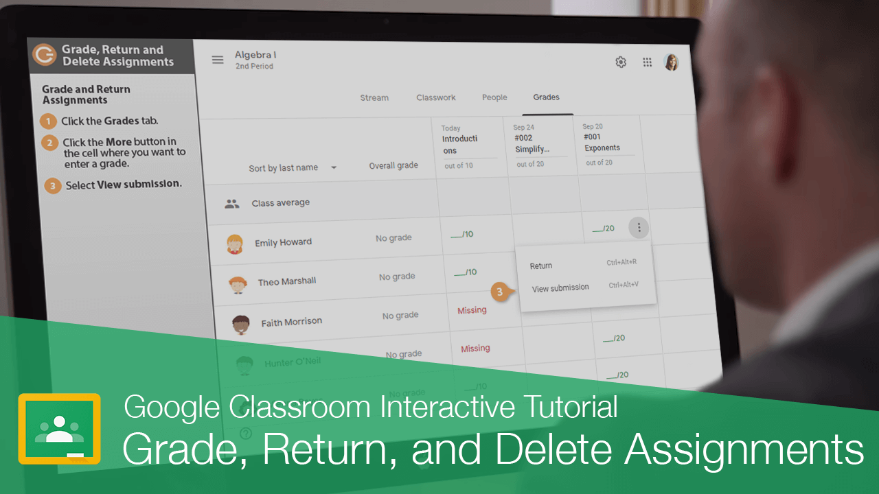 Grade, Return, and Delete Assignments