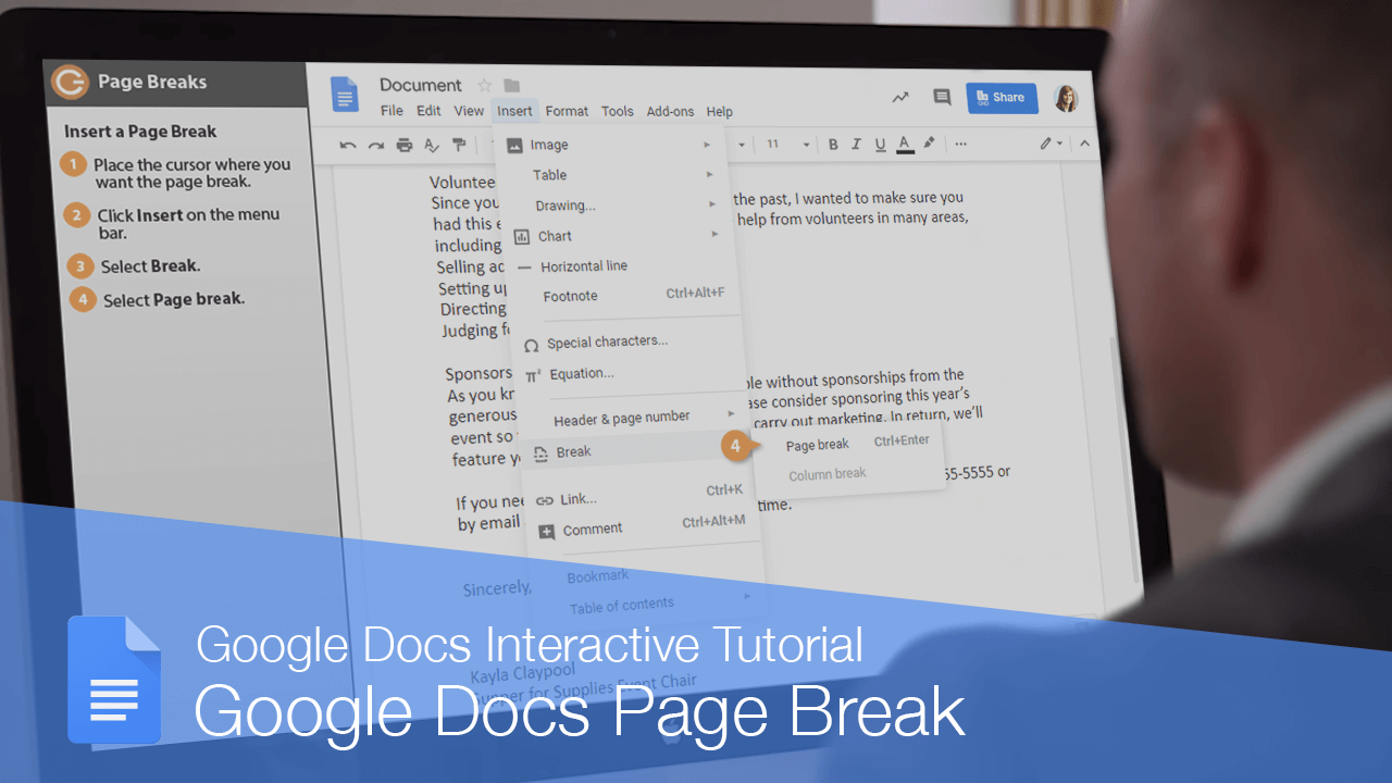 Google Docs Page Break